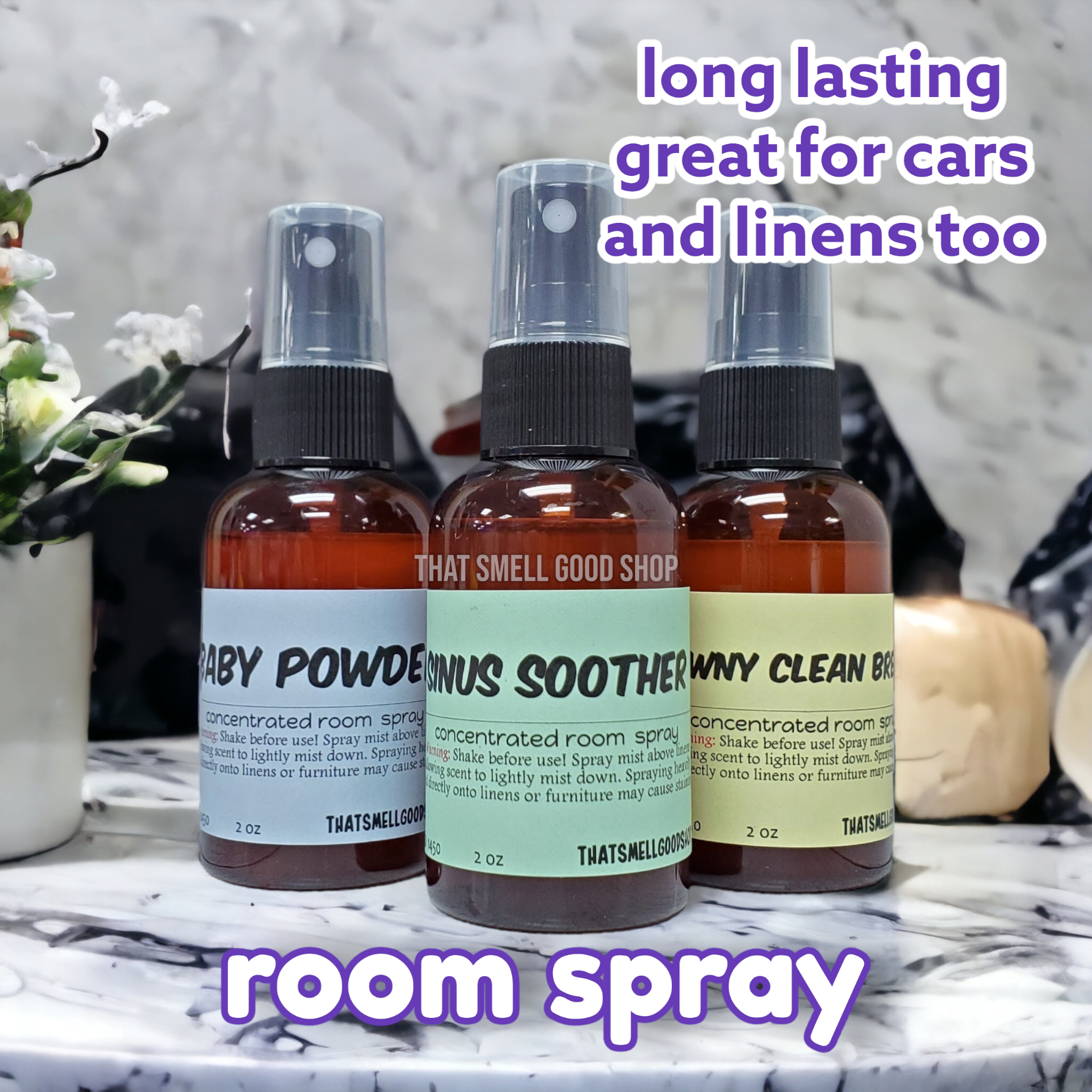 Air Freshener Home Car Room Spray Fragrance 2oz Concentrated Odor